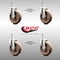 Service Caster 5 Inch 316SS High Temp Glass Filled Nylon 10mm Threaded Stem Caster Set SCC SCC-SS316TS20S514-GFNSHT-M1015-4 - alternate 2